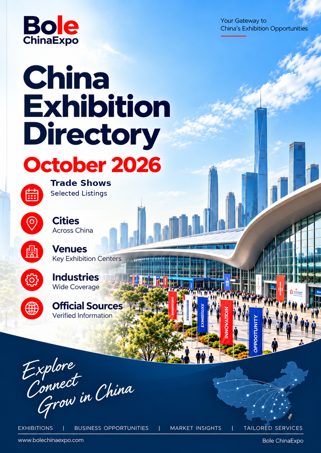 Cover of China Exhibitions October 2026 PDF Guide
